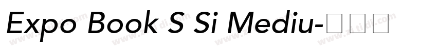 Expo Book S Si Mediu字体转换